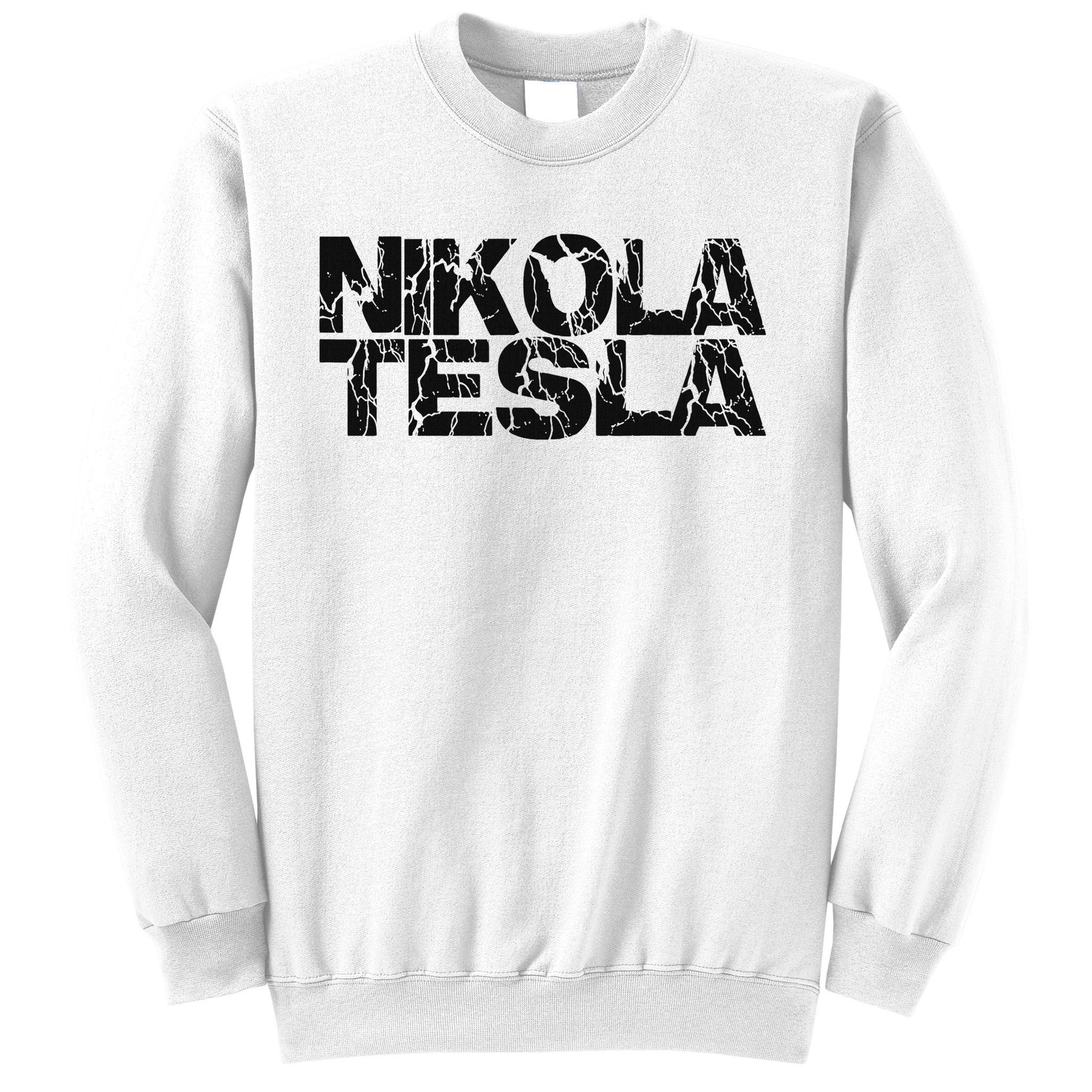 Nikola Tesla , Free Energy, Ac Power, Inventor Sweatshirt