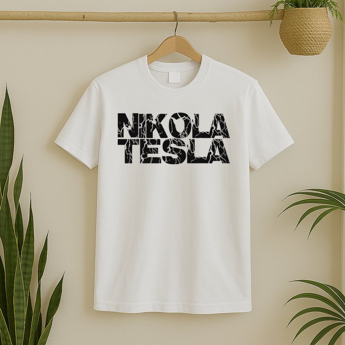 Nikola Tesla , Free Energy, Ac Power, Inventor T-Shirt