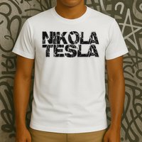 Nikola Tesla , Free Energy, Ac Power, Inventor T-Shirt