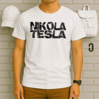 Nikola Tesla , Free Energy, Ac Power, Inventor T-Shirt
