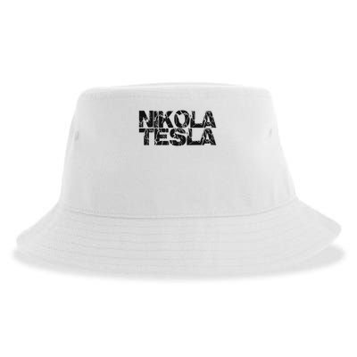 Nikola Tesla , Free Energy, Ac Power, Inventor Sustainable Bucket Hat