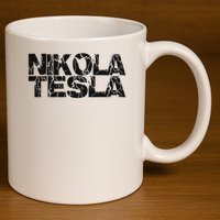 Nikola Tesla , Free Energy, Ac Power, Inventor 11oz C Handle Ceramic Mug