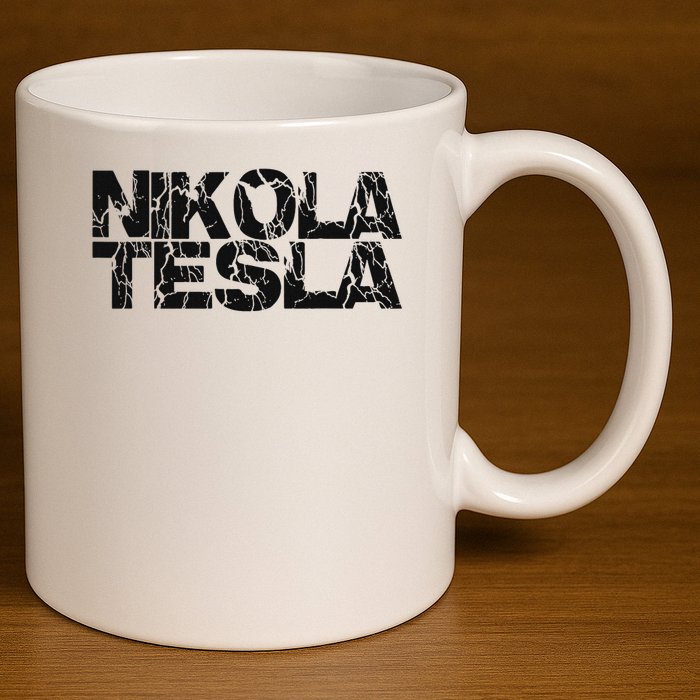 Nikola Tesla , Free Energy, Ac Power, Inventor 11oz C Handle Ceramic Mug