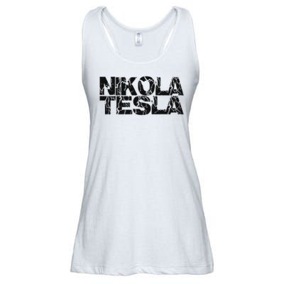 Nikola Tesla , Free Energy, Ac Power, Inventor Ladies Essential Flowy Tank