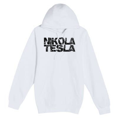 Nikola Tesla , Free Energy, Ac Power, Inventor Premium Pullover Hoodie