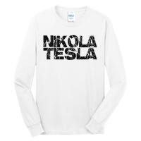 Nikola Tesla , Free Energy, Ac Power, Inventor Tall Long Sleeve T-Shirt