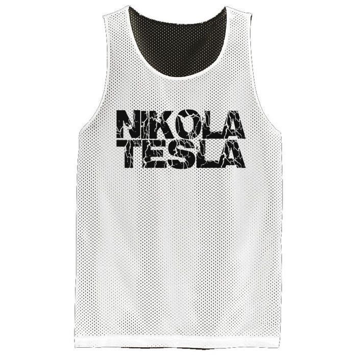 Nikola Tesla , Free Energy, Ac Power, Inventor Mesh Reversible Basketball Jersey Tank