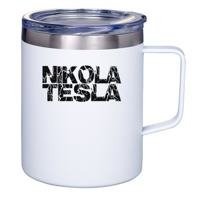 Nikola Tesla , Free Energy, Ac Power, Inventor 12oz Stainless Steel Coffee Mug
