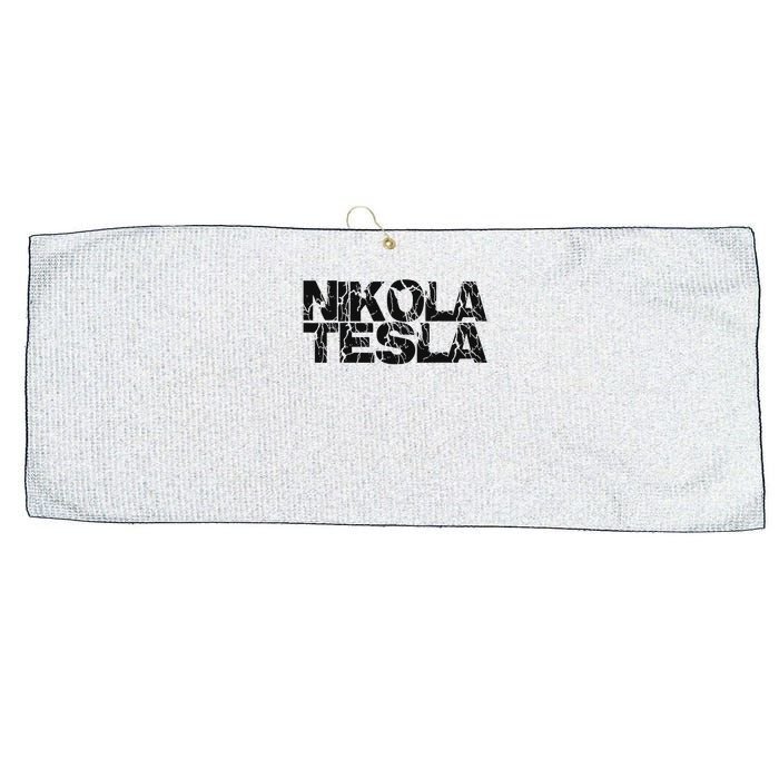 Nikola Tesla , Free Energy, Ac Power, Inventor Large Microfiber Waffle Golf Towel