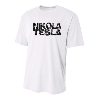 Nikola Tesla , Free Energy, Ac Power, Inventor Youth Performance Sprint T-Shirt
