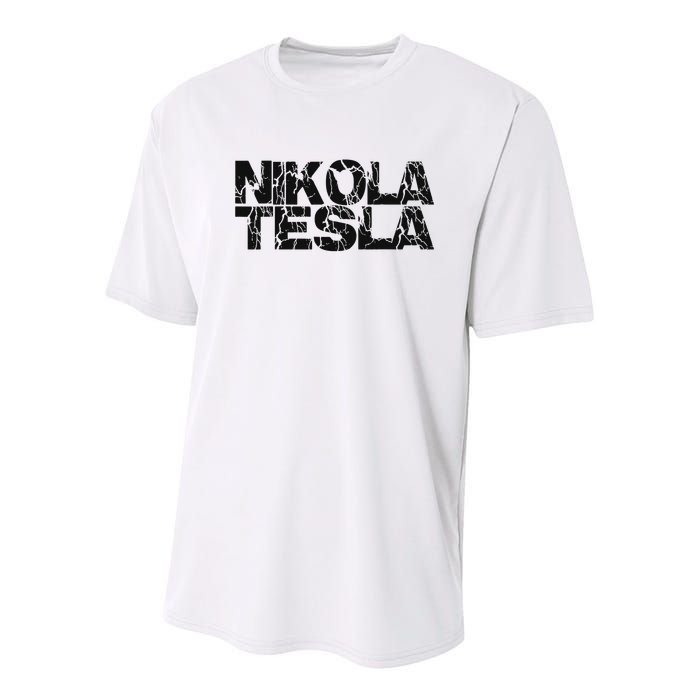 Nikola Tesla , Free Energy, Ac Power, Inventor Youth Performance Sprint T-Shirt