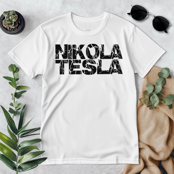 Nikola Tesla , Free Energy, Ac Power, Inventor Premium T-Shirt