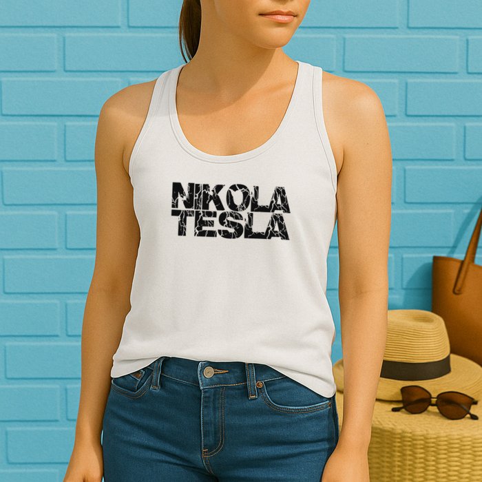 Nikola Tesla , Free Energy, Ac Power, Inventor Womens Tank Top