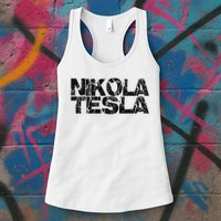 Nikola Tesla , Free Energy, Ac Power, Inventor Womens Tank Top