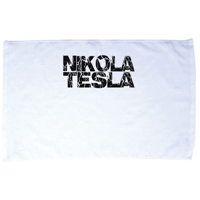 Nikola Tesla , Free Energy, Ac Power, Inventor Microfiber Hand Towel