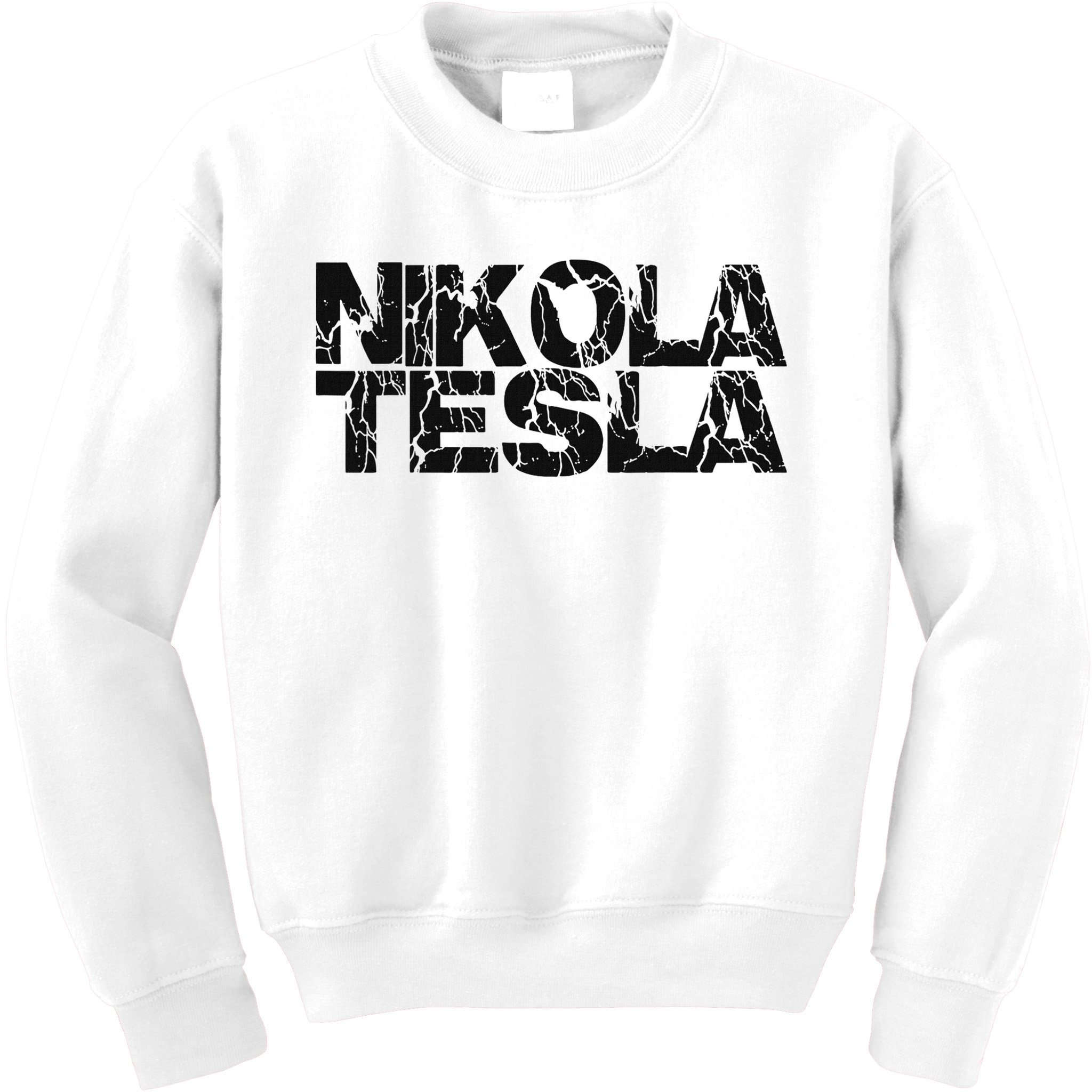Nikola Tesla , Free Energy, Ac Power, Inventor Kids Sweatshirt