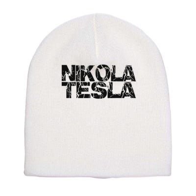 Nikola Tesla , Free Energy, Ac Power, Inventor Short Acrylic Beanie