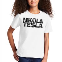 Nikola Tesla , Free Energy, Ac Power, Inventor Kids T-Shirt
