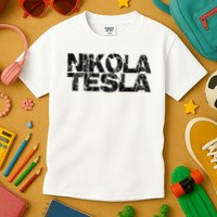 Nikola Tesla , Free Energy, Ac Power, Inventor Kids T-Shirt