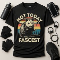 Not Today Fascist Opossum Social Possum Cooling Performance Crew T-Shirt