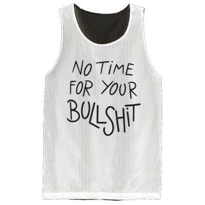 No Time For Your Bullshit Mesh Reversible Basketball Jersey Tank