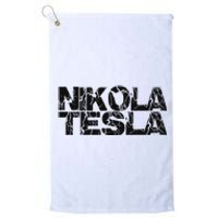 Nikola T.E.S.L.A  Free Energy Ac Power Inventor Platinum Collection Golf Towel