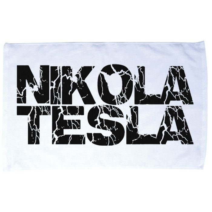 Nikola T.E.S.L.A  Free Energy Ac Power Inventor Microfiber Hand Towel