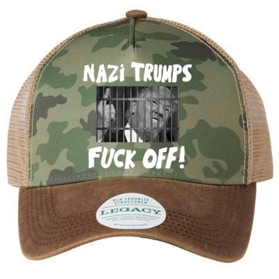 Nazi Trumps Fuck Off Legacy Tie Dye Trucker Hat