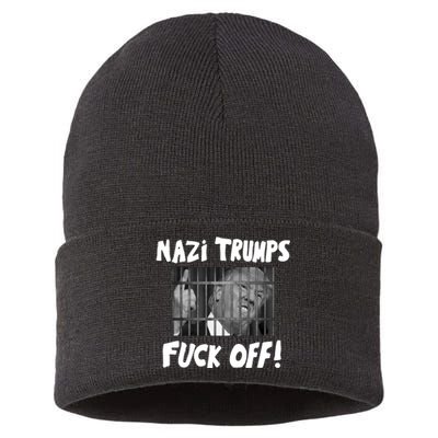 Nazi Trumps Fuck Off Sustainable Knit Beanie