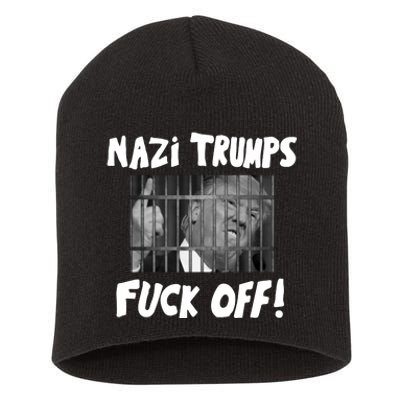 Nazi Trumps Fuck Off Short Acrylic Beanie