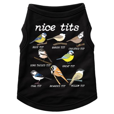 Nice Tits Funny Bird Watching, Funny Tit Birds Birdwatcher Doggie Tank