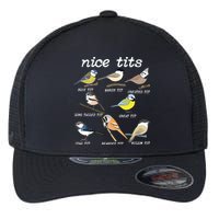 Nice Tits Funny Bird Watching, Funny Tit Birds Birdwatcher Flexfit Unipanel Trucker Cap