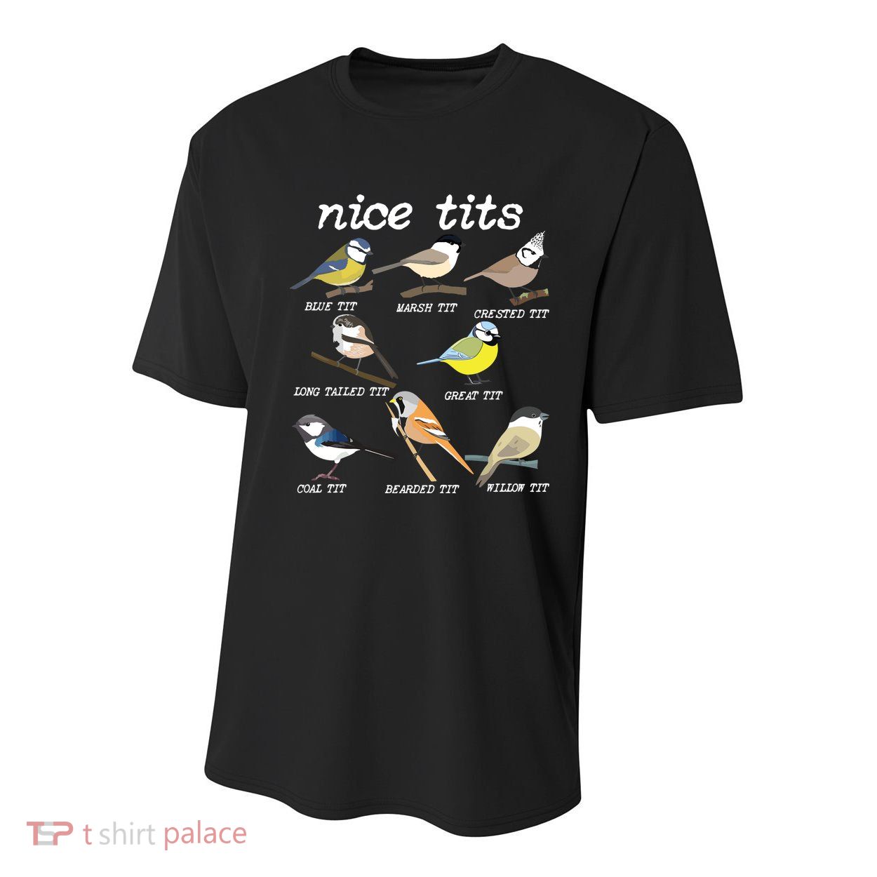Nice Tits Funny Bird Watching, Funny Tit Birds Birdwatcher Youth Performance Sprint T-Shirt