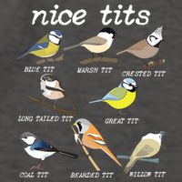 Nice Tits Funny Bird Watching, Funny Tit Birds Birdwatcher Vector Backpack
