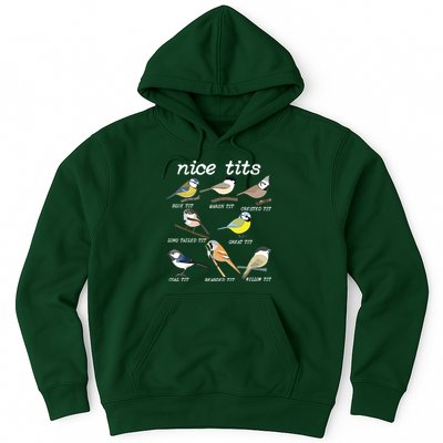 Nice Tits Funny Bird Watching, Funny Tit Birds Birdwatcher Hoodie