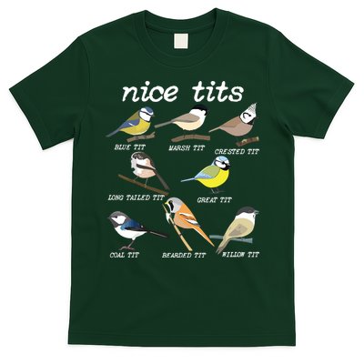 Nice Tits Funny Bird Watching, Funny Tit Birds Birdwatcher T-Shirt