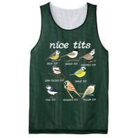 Nice Tits Funny Bird Watching, Funny Tit Birds Birdwatcher Mesh Reversible Basketball Jersey Tank