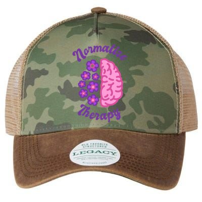 Normalize Therapy Floral Brain Legacy Tie Dye Trucker Hat