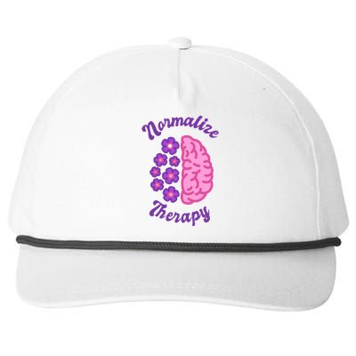 Normalize Therapy Floral Brain Snapback Five-Panel Rope Hat