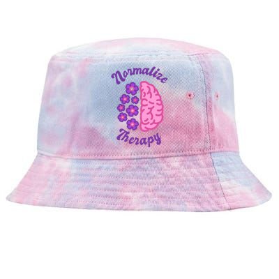 Normalize Therapy Floral Brain Tie-Dyed Bucket Hat