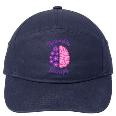 Normalize Therapy Floral Brain 7-Panel Snapback Hat