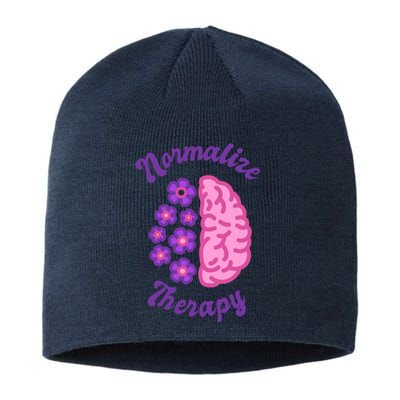 Normalize Therapy Floral Brain Sustainable Beanie