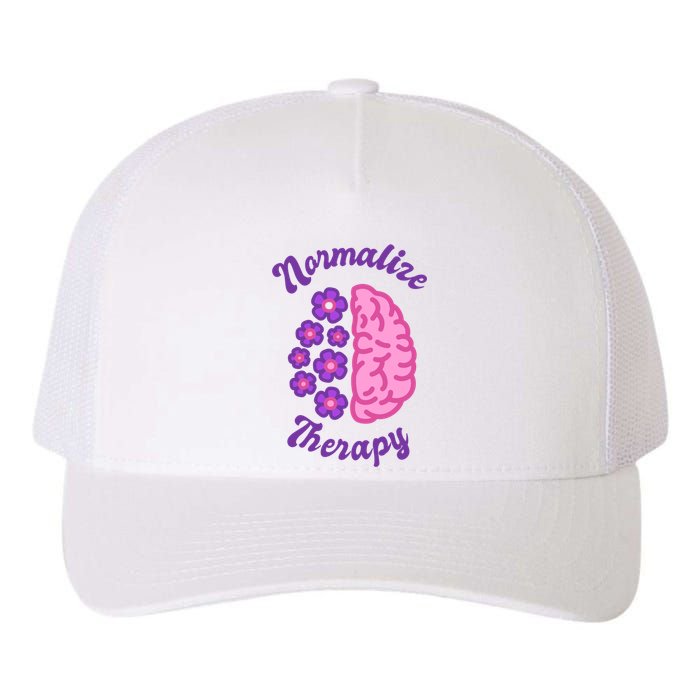 Normalize Therapy Floral Brain Yupoong Adult 5-Panel Trucker Hat