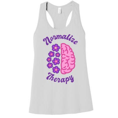 Normalize Therapy Floral Brain Women's Racerback Tank