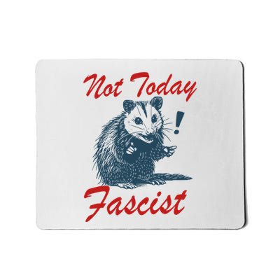 Not Today Fascist Funny Possum Meme Opossum Trash Panda Mousepad