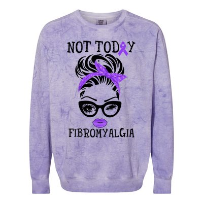 Not Togiftday Fibromyalgia Fibromyalgia Awareness Gift Colorblast Crewneck Sweatshirt