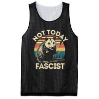 Not Today Fascist Funny Opossum Social Possum Team Trash Gift Mesh Reversible Basketball Jersey Tank