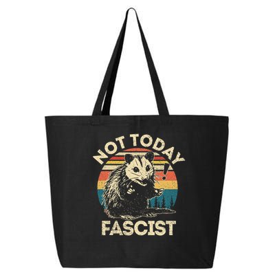 Not Today Fascist Funny Opossum Social Possum Team Trash Gift 25L Jumbo Tote