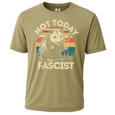 Not Today Fascist Funny Opossum Social Possum Team Trash Gift Performance Shirt