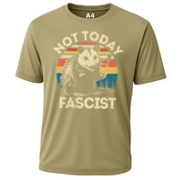 Not Today Fascist Funny Opossum Social Possum Team Trash Gift Cooling Performance Crew T-Shirt